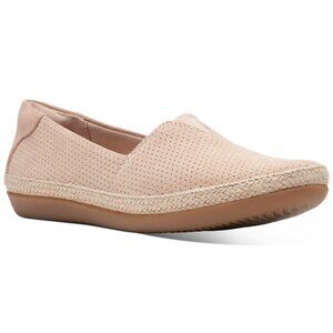 CLARKS Womens Danelley Sky Loafers 6 M Color Blush Suede